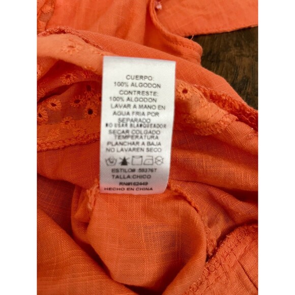 Milk & Honey Off Shoulder Strappy Boho Crop Top Orange Size Small - Picture 8 of 9